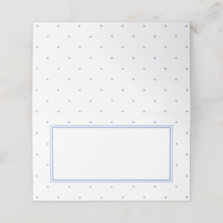 Carte De Placement Simple Bébé Cadeau Fête Taches Bleues