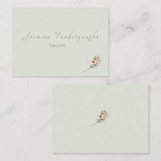Carte De Placement Soft Sage Botanical Wedding Escort Cards