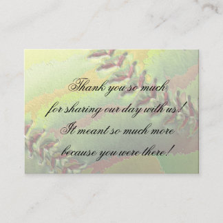 Carte De Placement Softball Sports Thème Escort Table Assignation