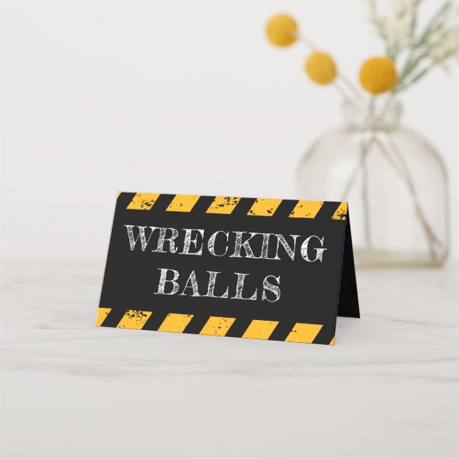 Carte De Placement Sous Construction Mention alimentaire Carte de lie (Devant)