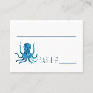 Carte De Placement Sous le Sea Marine Kids Marine Birthday Party