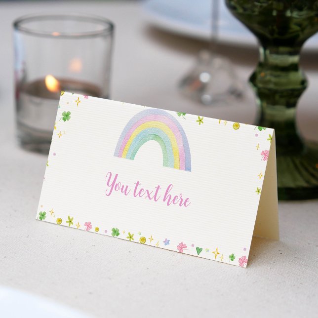 Carte De Placement St. Patrick Lucky One Place Card Anniversaire (Créateur téléchargé)