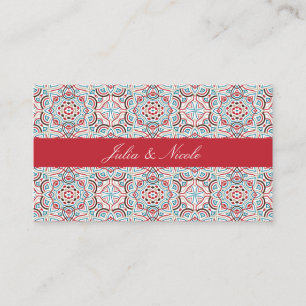Carte De Placement Style géométrique Étincelles Mariage métallique en
