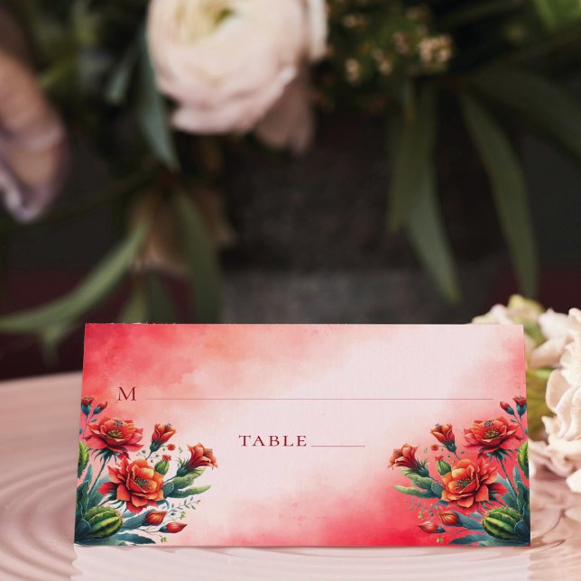 Carte De Placement Style mexicain Quinceañera Personnalisé (Créateur téléchargé)