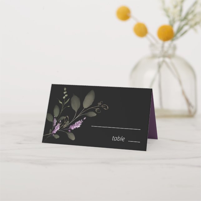 Carte De Placement Sweet Floral Arch Mariage Lilac ID998 (Devant)
