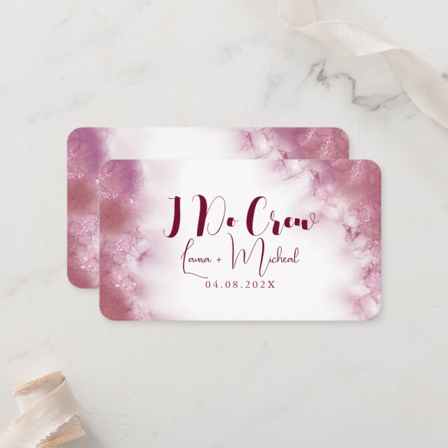 Carte De Placement Table de cérémonie de mariage personnalisée en mar (Devant/Arrière en situation)