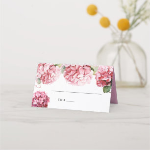 Carte De Placement Table de Mariage de livre de la Bible Hydrangea ro