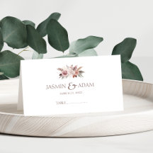 Table de Mariage Dusty Rose Pampas