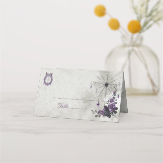 Carte De Placement Table de mariage gothique