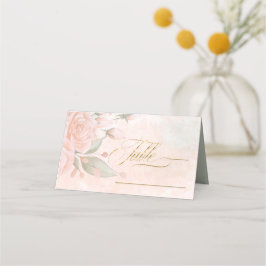 Carte De Placement Table de Mariage Rose souple ID828