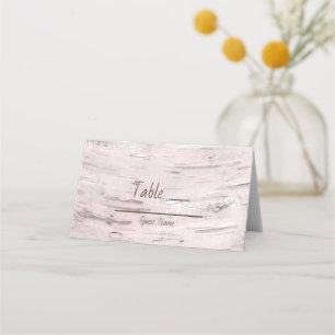 Carte De Placement Table en bois de bouleau blanc numéro de grange ru