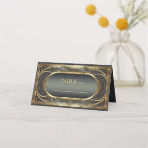 Carte De Placement Table Mariage Glam Art Déco ID1033