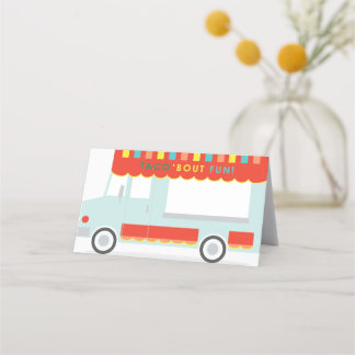 Carte De Placement Taco Truck Foldover Étiquettes pour Taco Bar!