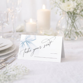 Carte De Placement Take Your Seat | Elegant Modern Bow Table Number