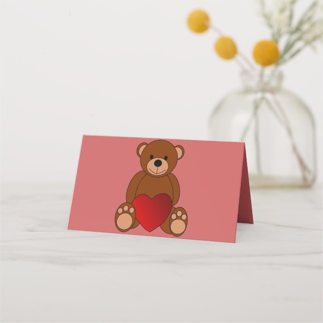 Carte De Placement Teddy Love (Devant)