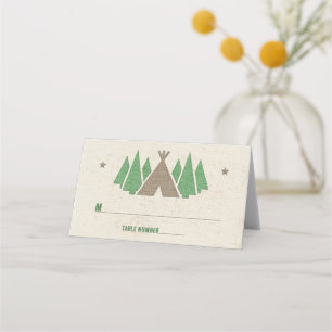 Carte De Placement Tente Canvas Extérieur Camping Bar Mitzvah