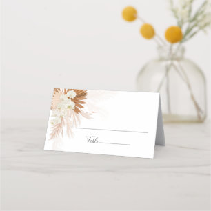 Carte De Placement Terracotta Botanique Pampas Grass Desert Palms