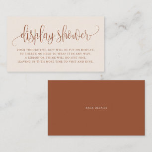 Carte De Placement Terracotta Joli Script Boho Display