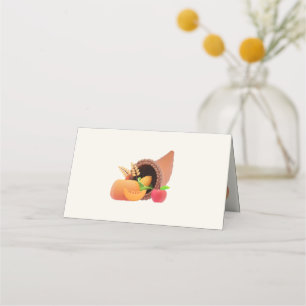Carte De Placement Thanksgiving Turkey Bird