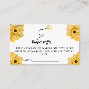 Carte De Placement Thème d'abeilles Repas Baby shower Place du jeu