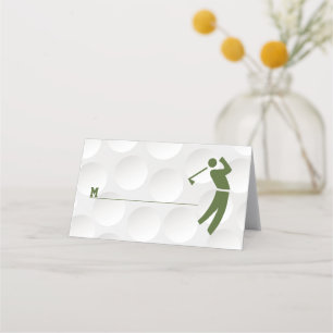 Carte De Placement Thème de golf Golf Bar Mitzvah