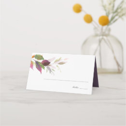 Carte De Placement Thème de mariage d'automne