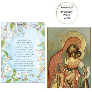 Carte De Placement Theotokos Christ Pregancy Card