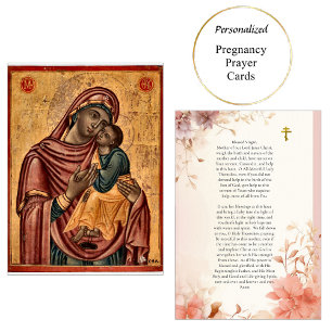 Carte De Placement Theotokos Christ Pregancy Card