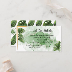 Carte De Placement TropicalPalm Visitez notre site Mariage Insertion 