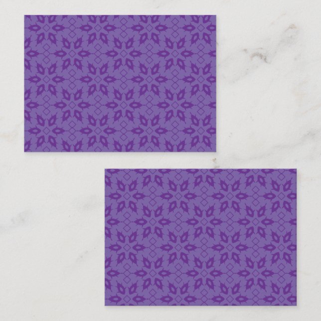 Carte De Placement Un papier d'emballage blanc avec un motif extensib (Devant / Derrière)