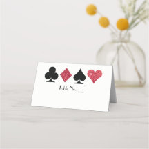 Vegas Red Faux Parties scintillant Carte Place ave