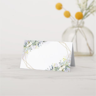 Carte De Placement Verdure Eucalyptus Géométrique Violet