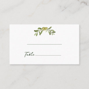 Carte De Placement Vert olive moderne
