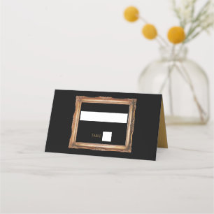 Carte De Placement Vintage Black & Gold Mariage