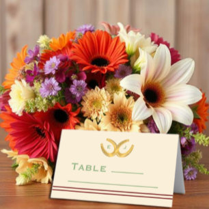 Carte De Placement Western Horseshoe Mariage