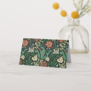 Carte De Placement William Morris Compton Floral Art
