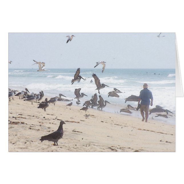 Carte de plage de la Californie (Devant horizontal)