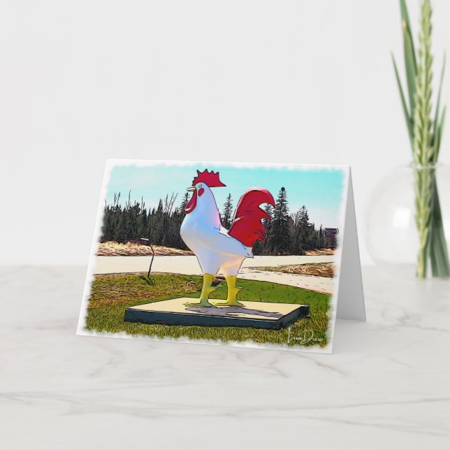Carte de plaisanterie aux poulets chiches - Lisa D (Devant)