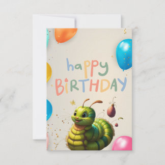 Carte de plaisir pour l'anniversaire de la Caterpi