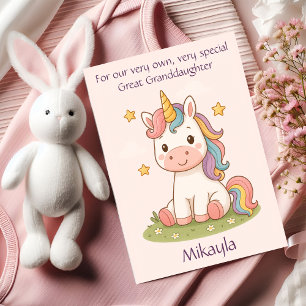 Carte de poème d'anniversaire de la grande petite-