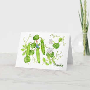 Carte de pois à sucre Merci