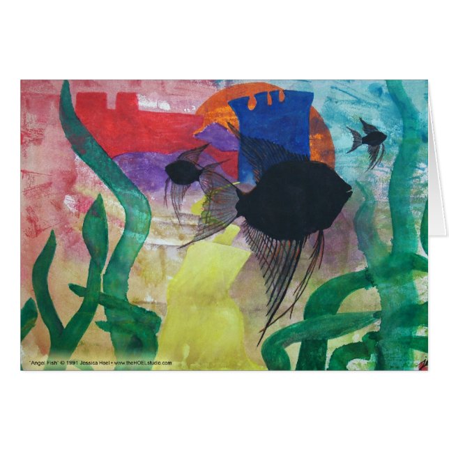 Carte de poissons d'ange (Devant horizontal)