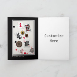 Carte de poker personnalisable pour joueurs Artsy