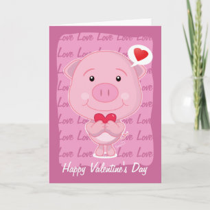 Carte de porc Valentine