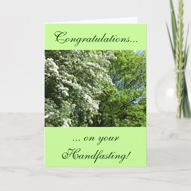 Carte de port de fleur de mai et de chêne (Devant)