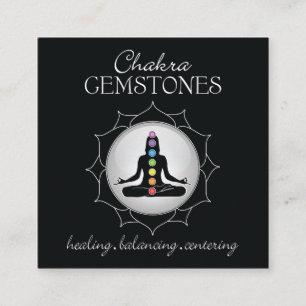 Carte de portefeuille de pierre gemme de Chakra