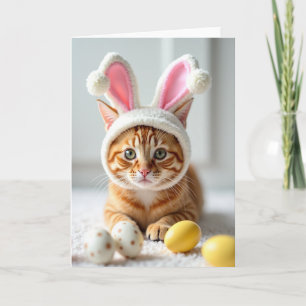 Carte de portrait de chaton mignon en costume
