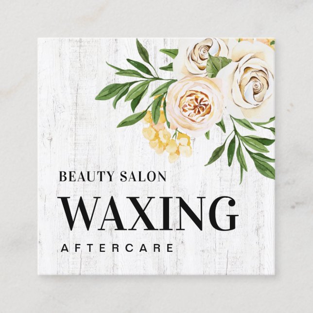 Carte de post-soins Spring Wood Waxing (Devant)