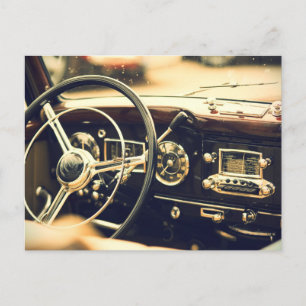 Carte de poste classique pour voiture Vintage