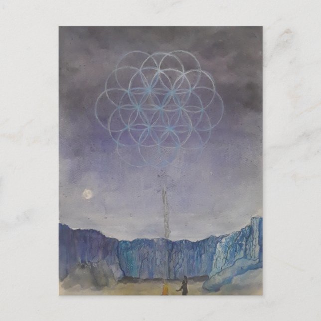 Carte de poste de danse sacrée (Devant)